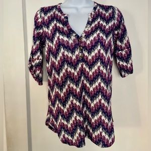 Pixley V-Neck Henley Top